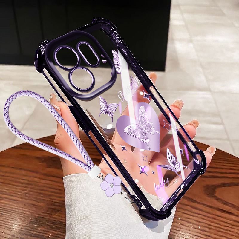 VRQR สําหรับ Infinix Smart 9 HD Hot 60i 50i Hot 60 50 Pro Plus 4G 5G X6531B X6728B X6532C ปลอกผีเสื้