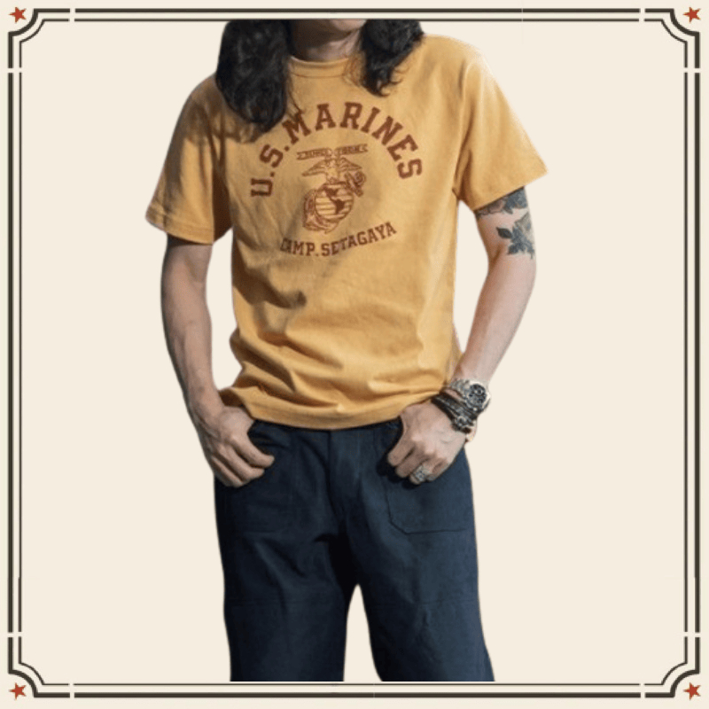 GRND American USMA Eagle เสื้อยืดคอกลมผู้ชายผู้หญิงแขนสั้น