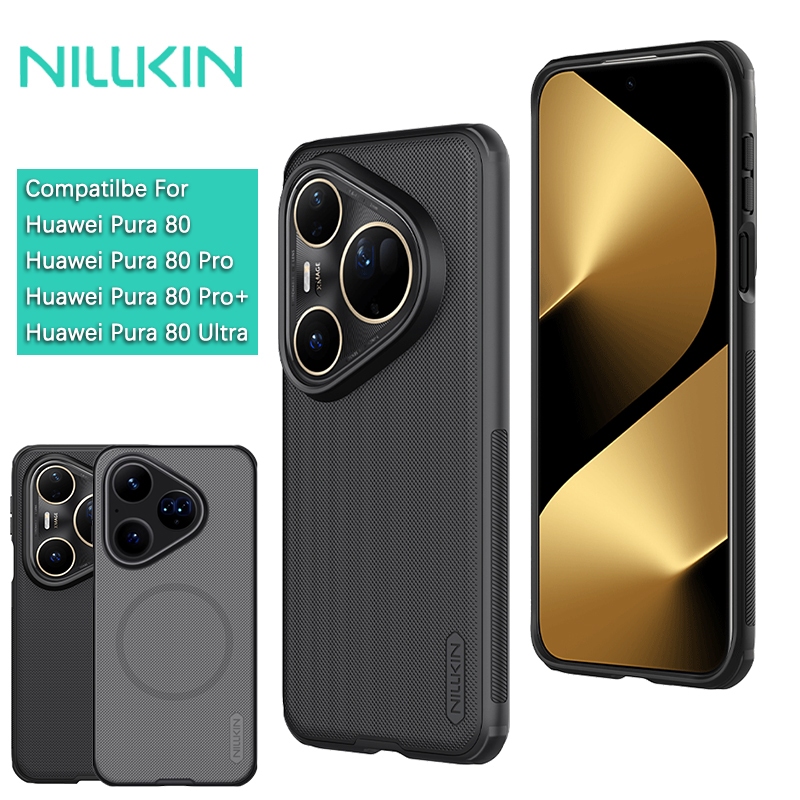 Nillkin สําหรับ Huawei Pura 80 Ultra/80 Pro +/80 Pro Plus Super Frosted Shield Magnetic Matte พลาสติก Hard ฝาหลังเคสโทรศัพท์ปลอกเกราะป้องกัน