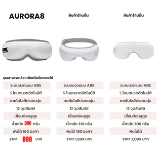 พร้อมส่ง เครื่องนวดตาอัจฉริยะ AI Smart Eye Massager ผ่อนคลายกล้ามเนื้อตา ลดตาพร่า คลายเครียด ระบบแรงดัน ประคบร้อน สั่นสะเทือนพับได