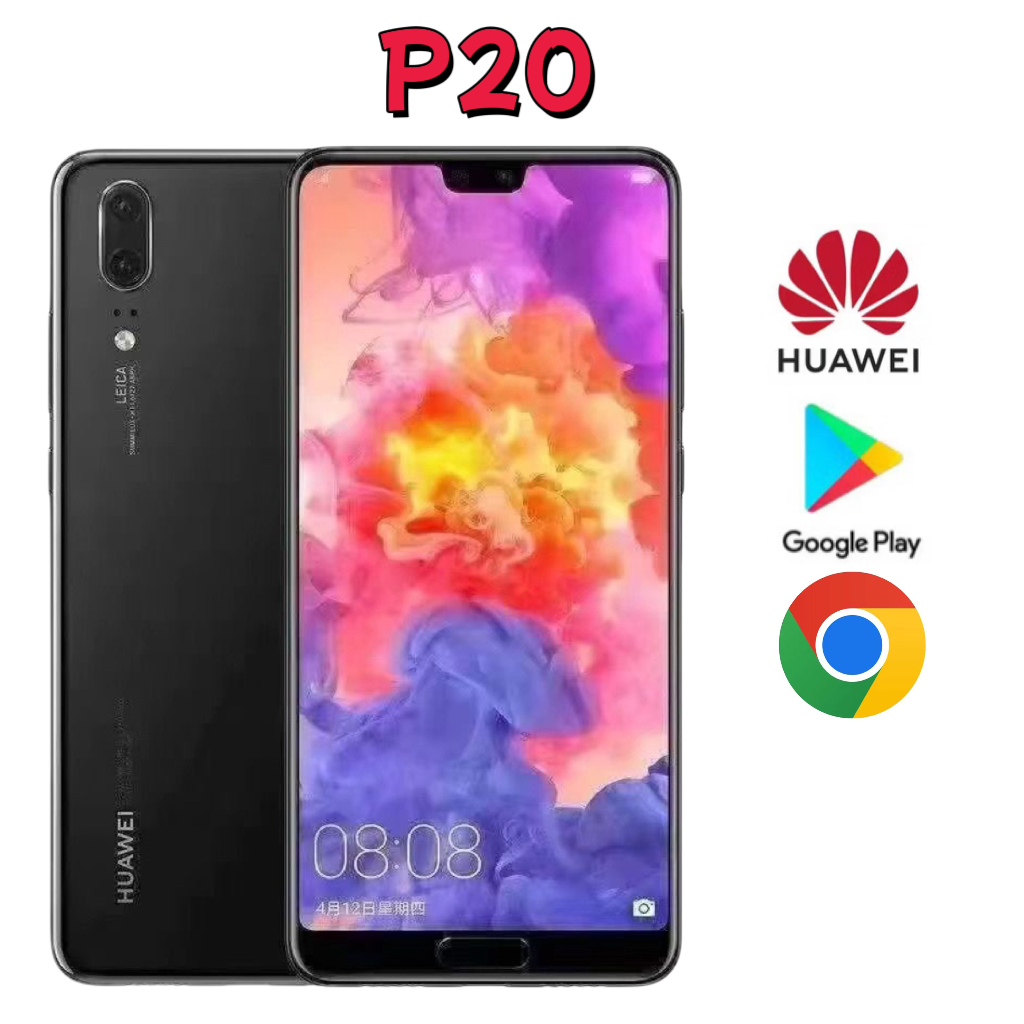 มือสอง Huawei P20 (6+128GB) ลายนิ้วมือ NFC 5.8 นิ้ว 3400mAh ใหม่ 90%