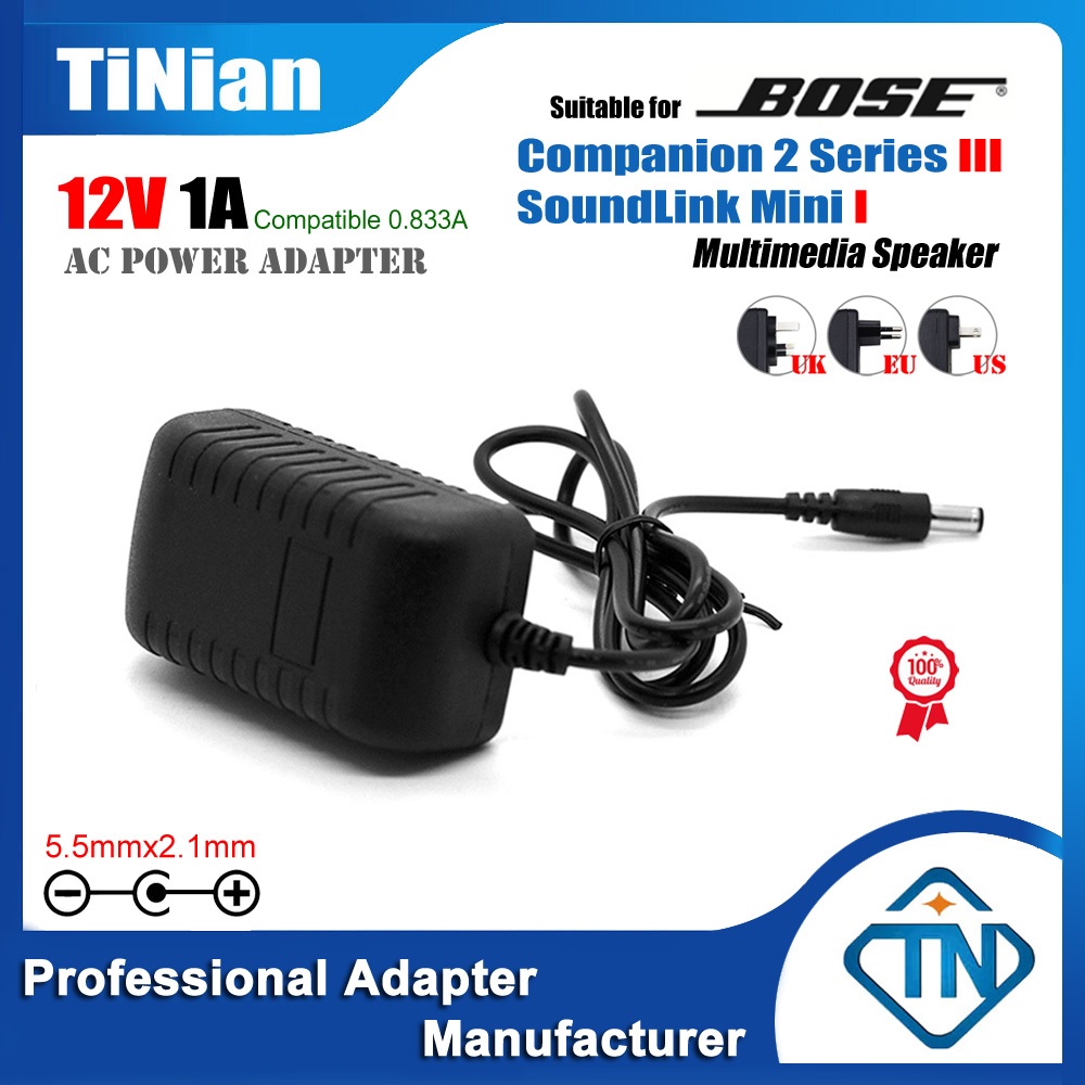 อะแดปเตอร์พาวเวอร์ 12V 1A 0.833A PSA10F-120 AC DC สําหรับลําโพงบลูทูธ Bose SoundLink Mini I 1 359037-1300 371071-0011 โมเดล 413295