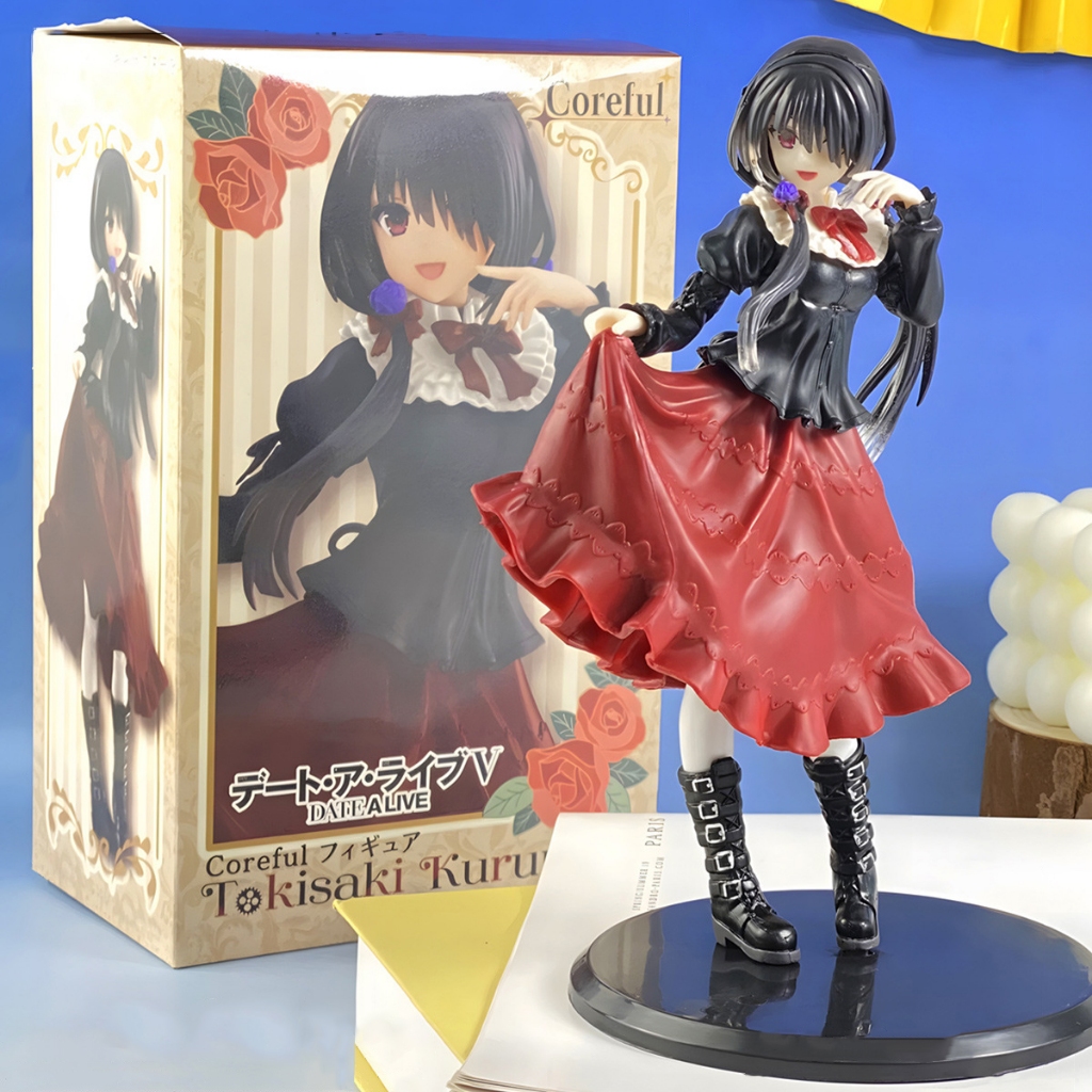 19 ซม.DATE ALIVE IV อะนิเมะรูป Kawaii Kurumi Tokisaki Action Figure สีแดงชุดสาวสวยคอลเลกชันตุ๊กตาของเล่นของขวัญ