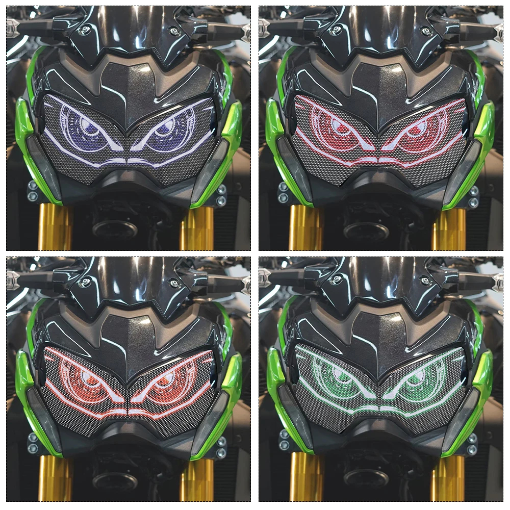 KAWASAKI สําหรับคาวาซากิ Z900 Z 900 2017-2023ป้องกันสติ๊กเกอร์อุปกรณ์มอเตอร์ไซค์3ง ด้านหน้าแฟริ่งไฟห