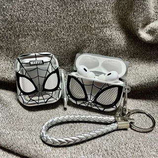 สําหรับ AirPods เคสหูฟังรุ่นที่ 4 เข้ากันได้กับ AirPods 1/2/3/4 Pro รุ่นที่ 2 เคสป้องกันหูฟังป้องกันการตก เคสหูฟัง Spider Man