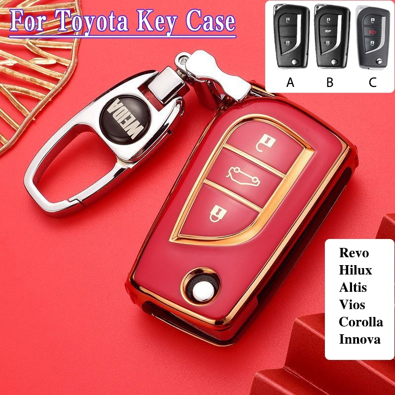 Toyota Hilux /Innova/ Corolla/Revo/Altis ออกแบบใหม่ TPU Anti Scratch Remote Key Cover