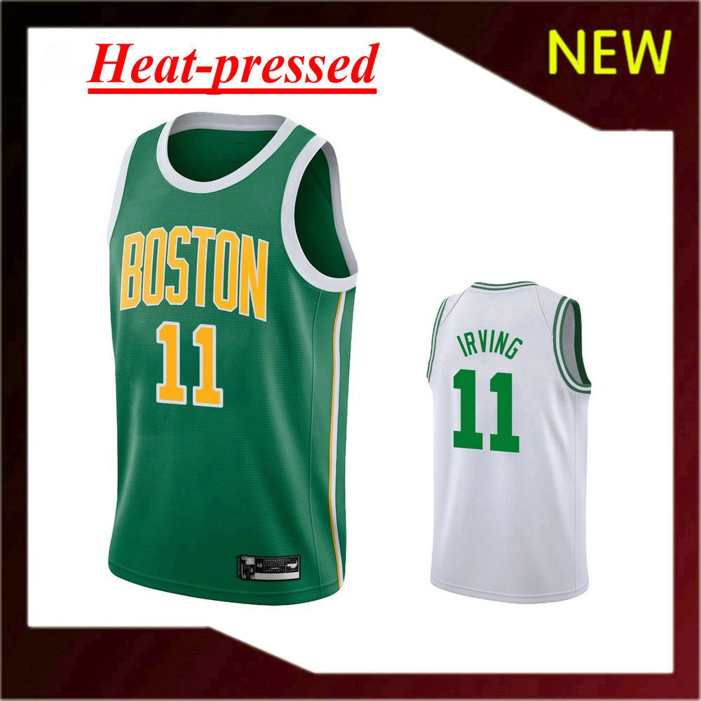 เสื้อบาสเก็ตบอล Celtics อัดความร้อน 11 Kyrie Irving Jersey