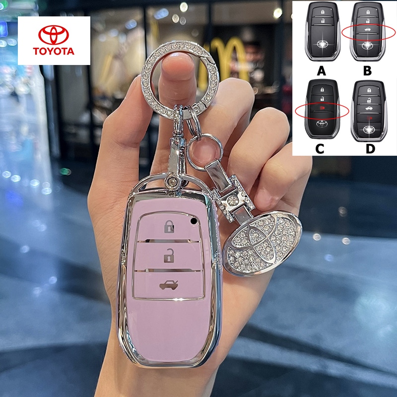 TOYOTA Fortuner Hilux Revo Innova GR sport Harrier bZ4X Camry พวงกุญแจรีโมทคอนโทรล Land Cruiser Prado Hilux Rogue Yaris Cross Wish Rcoo Crown keyless ควบคุมฝาครอบกุญแจ ราคา ถูกที่สุด ดีลบีเคเค แกลเลอรีภาพที่ 7