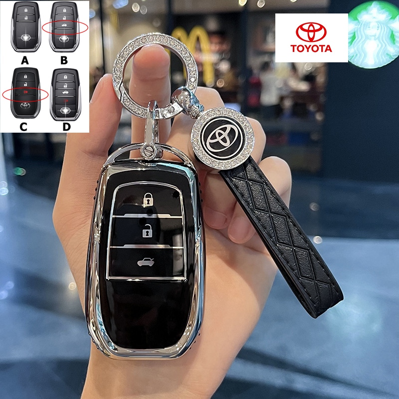 TOYOTA Fortuner Hilux Revo Innova GR sport Harrier bZ4X Camry พวงกุญแจรีโมทคอนโทรล Land Cruiser Prado Hilux Rogue Yaris Cross Wish Rcoo Crown keyless ควบคุมฝาครอบกุญแจ ราคา ถูกที่สุด ดีลบีเคเค แกลเลอรีภาพที่ 5