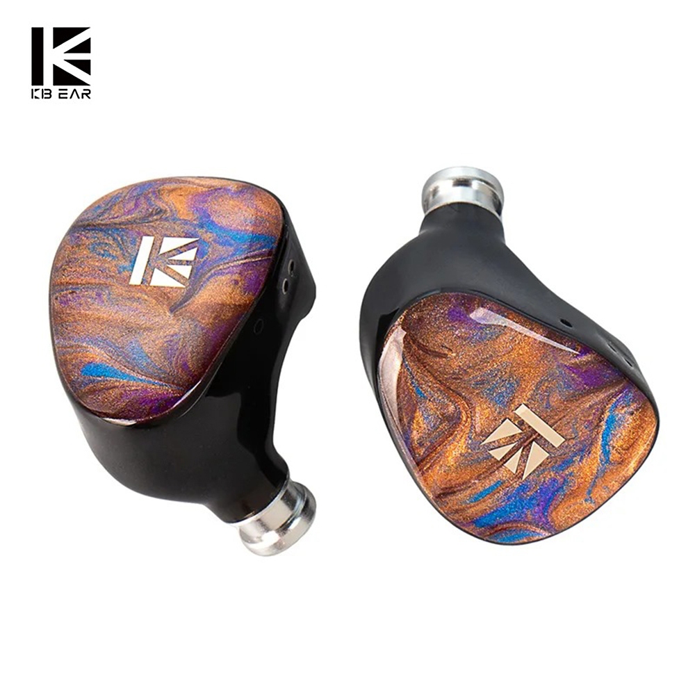 KBEAR KB02 HIFI หูฟัง 10 มม.Beryllium-plated ไดอะแฟรมแบบไดนามิก In-ear Monitor IEM เพลงชุดหูฟัง Ultr