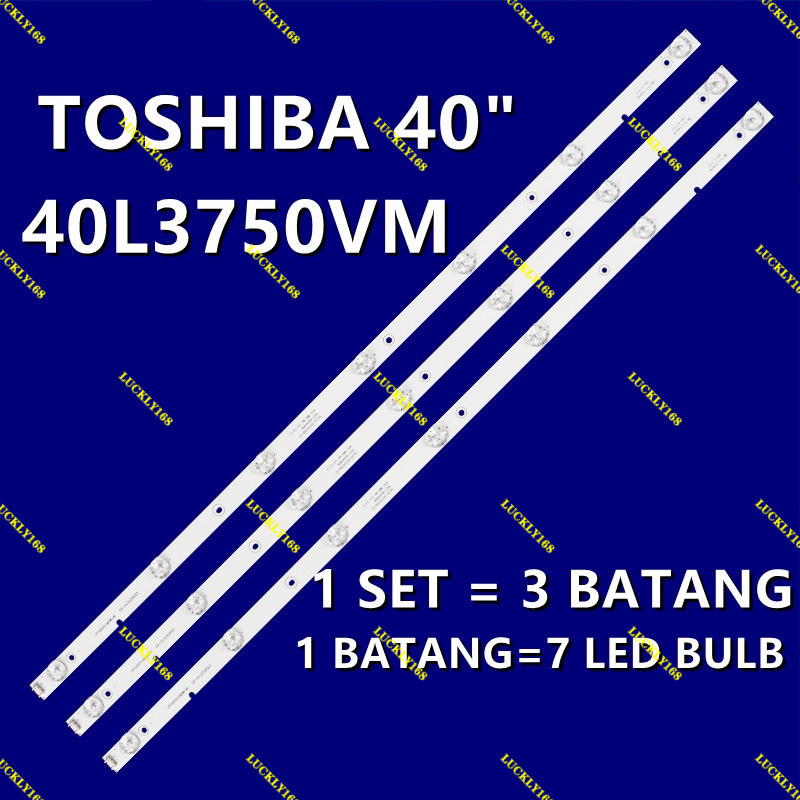 TOSHIBA NEW SET LED BACKLIGHT 40L3750 40L3750VM
