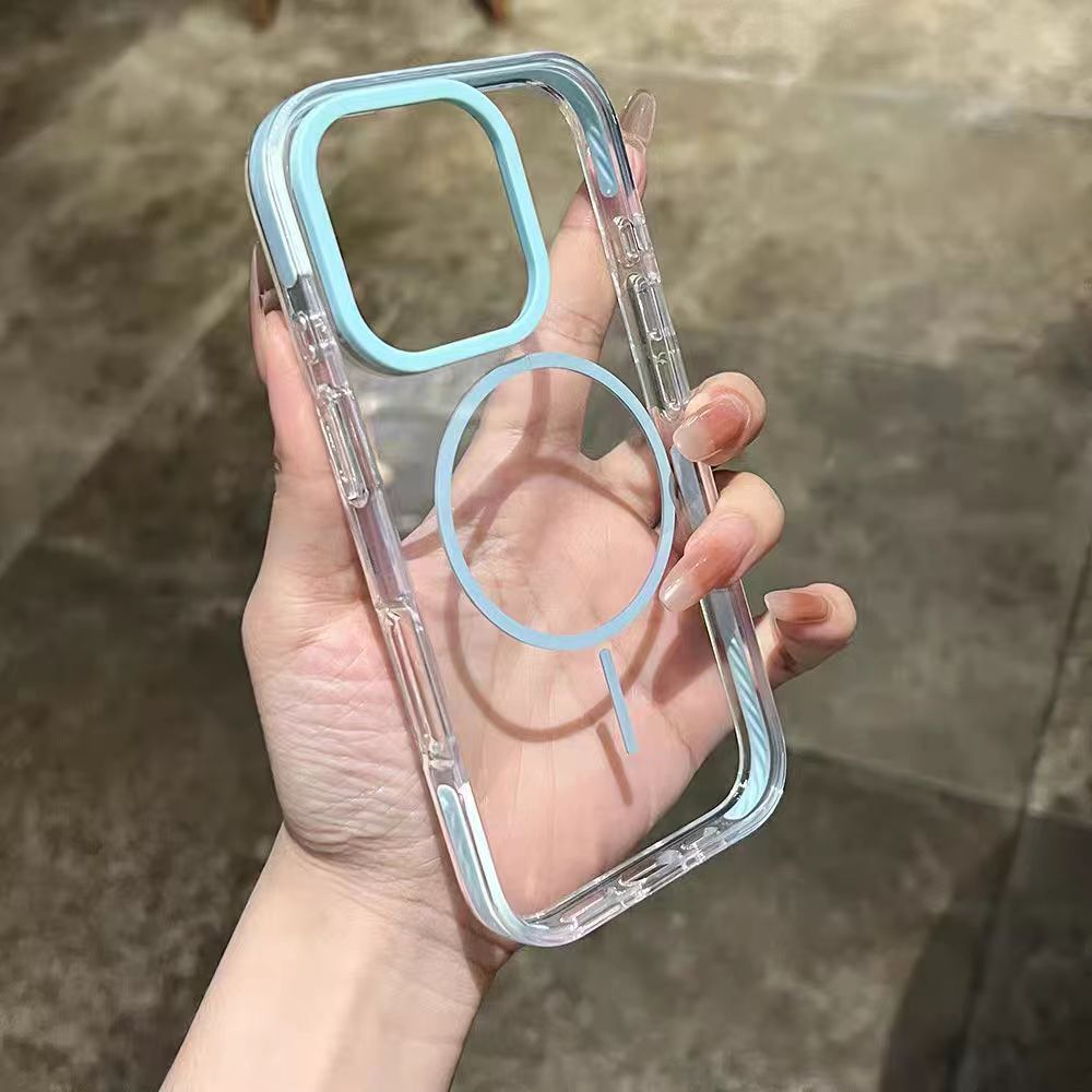 3 in 1เคสใสสําหรับiPhone 11 12 Pro Max 13 Pro Max 14 Pro Max 15 Pro Max 16 Pro Max Case