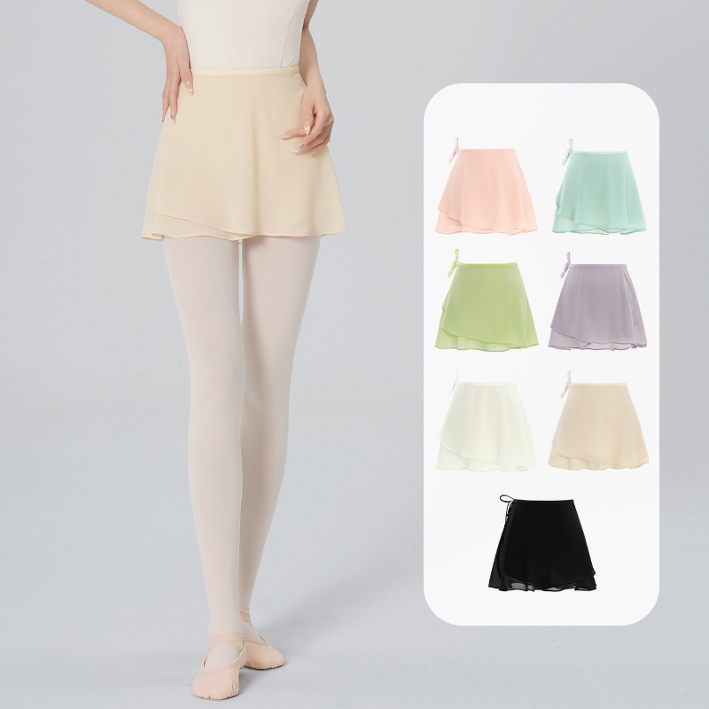 ผู้ใหญ่สีทึบสั้นห่อกระโปรงชีฟองลูกไม้ขึ้นสเก็ตตู ที พวกคุณ เต้นรํากระโปรงสําหรับผู้หญิงสาว ก-เส้น บัลเล่ต์ชุด