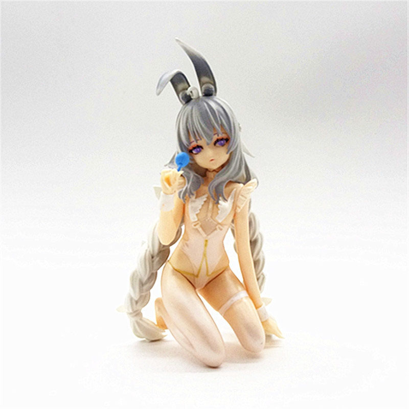 15 ซม.อะนิเมะเกม Azur Lane MNF Le Malin รูปกระต่ายสีขาวชุดคอสเพลย์ Kneeling ตําแหน่ง PVC รุ่นของเล่น
