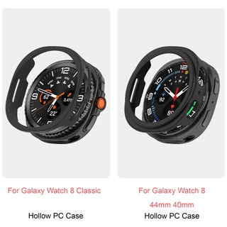 Hollow สําหรับ Samsung Galaxy Watch 8 คลาสสิก 46 มม.ฝาครอบ PC สําหรับ Galaxy Watch 9/8 44 มม.40 มม.กรณี