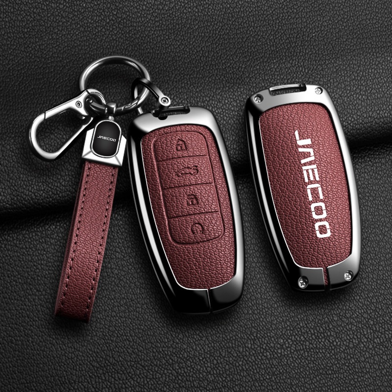 READY STOCK ใหม่ Jaecoo J7 Omoda C9 รถ Keyless ฝาครอบ Jaecoo สังกะสีอัลลอยด์ฝาครอบกุญแจรถรีโมทป้องกั