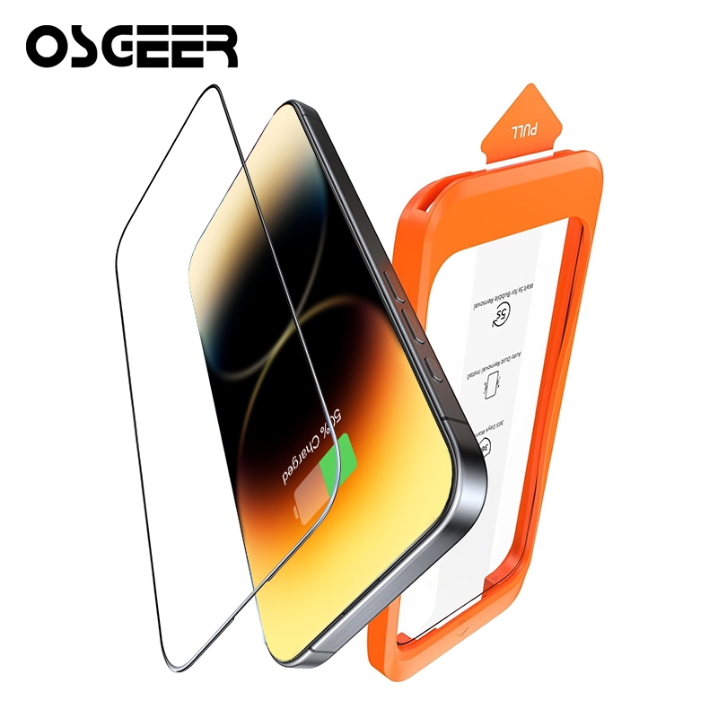 OSGEER HD/ความเป็นส่วนตัวป้องกันหน้าจอสําหรับiPhone 16 15 14 13 12 11 16e Pro Maxพร้อมตัวป้องกันเลนส์กล้อง,อุปกรณ์เสริมกระจกนิรภัย