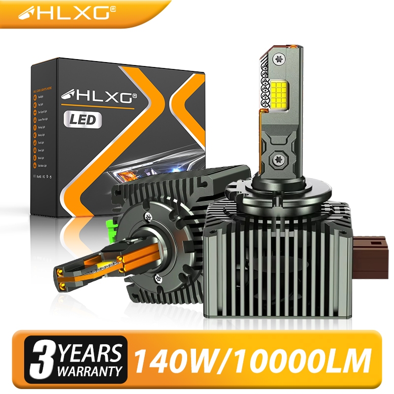 HLXG D1S D3S LED ไฟหน้ารถหลอดไฟ 1:1 HID D5S D8S Canbus D1R D3R Xenon หลอดไฟ Turbo รถโคมไฟรถจักรยานยน