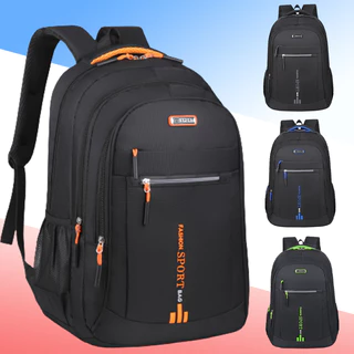 พร้อมส่ง กระเป๋าเป้สะพายหลัง สีดำ ผ้าออกฟอร์ด Backpack กันน้ำ สําหรับผู้ชาย