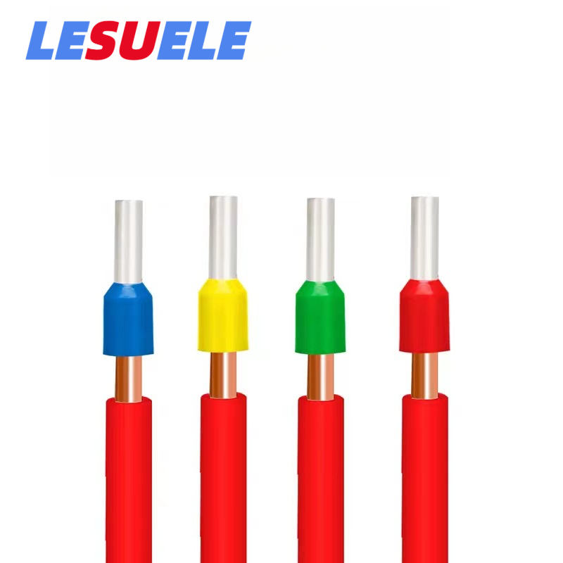 Lesu100pcs ฉนวน Ferroles Crimp Terminal สายไฟ End สายไฟ E0508 E1508 E2508 เทอร์มินัลสายไฟไฟฟ้าไฟฟ้าไฟฟ้าไฟฟ้า