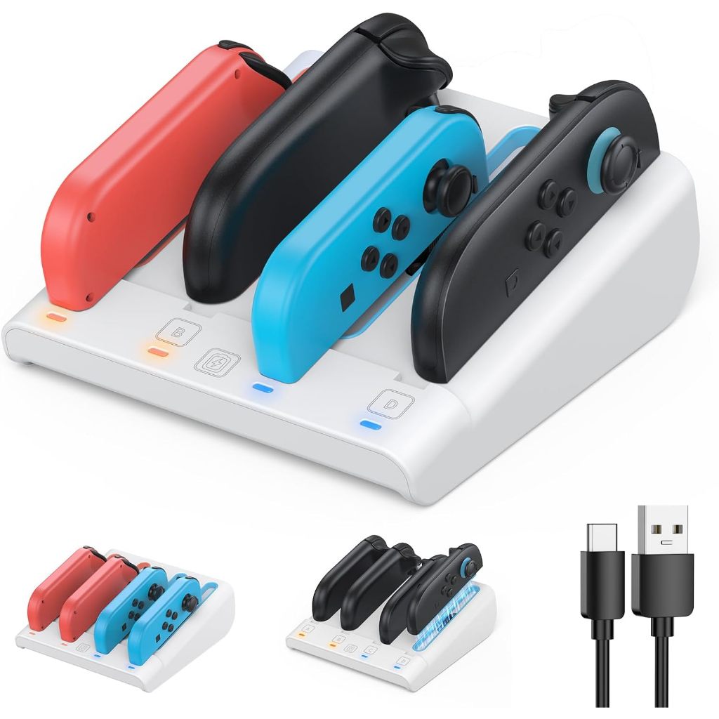 8 in 1 สถานีชาร์จสำหรับ Nintendo Switch 2 & Nintendo Switch (OLED) Joy-Cons