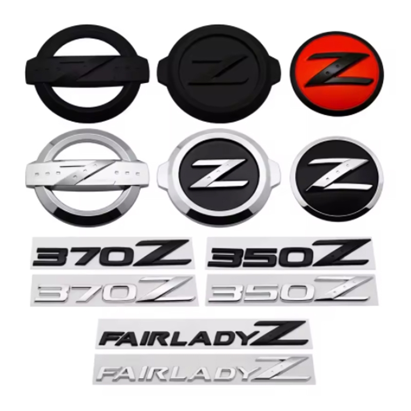 รถด้านข้างสัญลักษณ์สติกเกอร์อัตโนมัติด้านหลังป้าย Decals สําหรับ Nissan Z โลโก้ 350Z 370Z Fairlady Z3 Z34