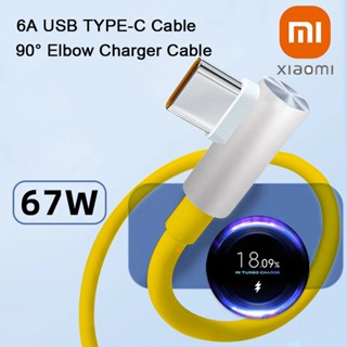 Xiaomi 1 M/1.8 M 6A L ปลั๊ก USB TYPE C สาย 33 W/67 W/120 W Turbo Fast Charging ทศนิยมจุดสําหรับ Mi 8