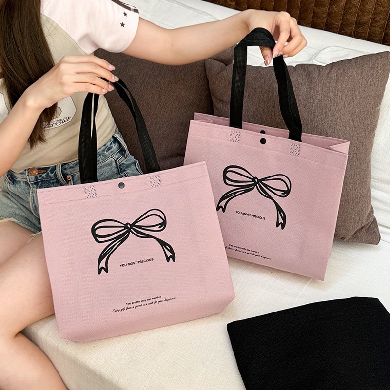 กระเป๋าผ้าไม่ทอ Bow Knot สไตล์ช้อปปิ้งและงานพิเศษ N4708