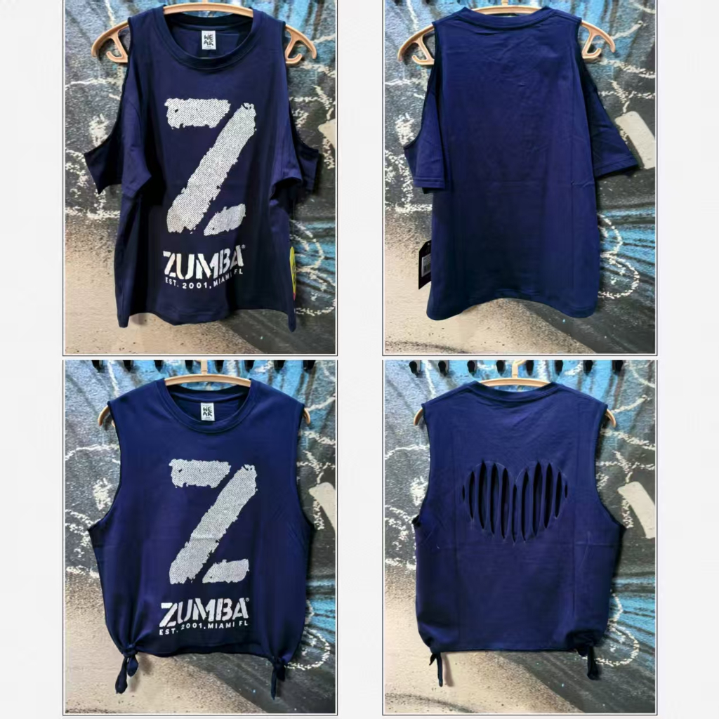 ZUMBA 2025 สไตล์ใหม่ DIY เสื้อกั๊กสีกรมท่าแขนสั้นรุ่นที่ไม่ซ้ํากันไม่สนับสนุนกลับผู้หญิงเสื้อกั๊กพู่กลวงแขนสั้น ZUMBA สามารถจัดส่งได้