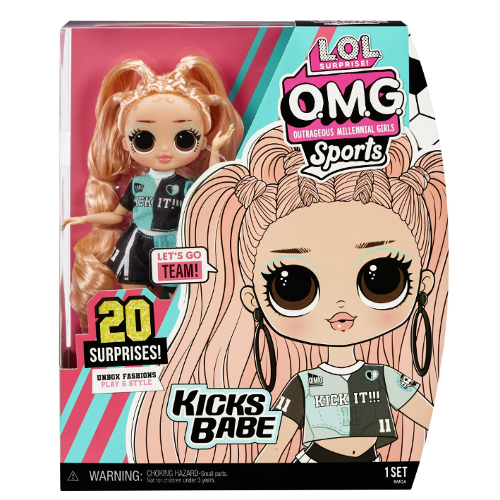 LOL Surprise L.O.L. Surprise! เซอร์ไพรส์ OMG LOL! โอ.เอ็ม.จี ตุ๊กตาแฟชั่นกีฬา Kicks Babe พร้อมเซอร์ไ