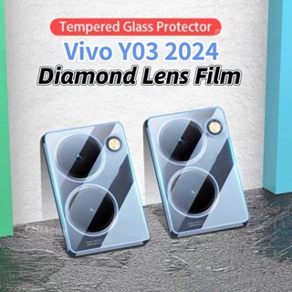 ฟิล์มกันเลนส์ กล้องเลนส์เต็ม Vivo Y28S Y03 Y03T Y18 ฟิล์มกระจกเลนส์เต็มโปร่งใส 3D