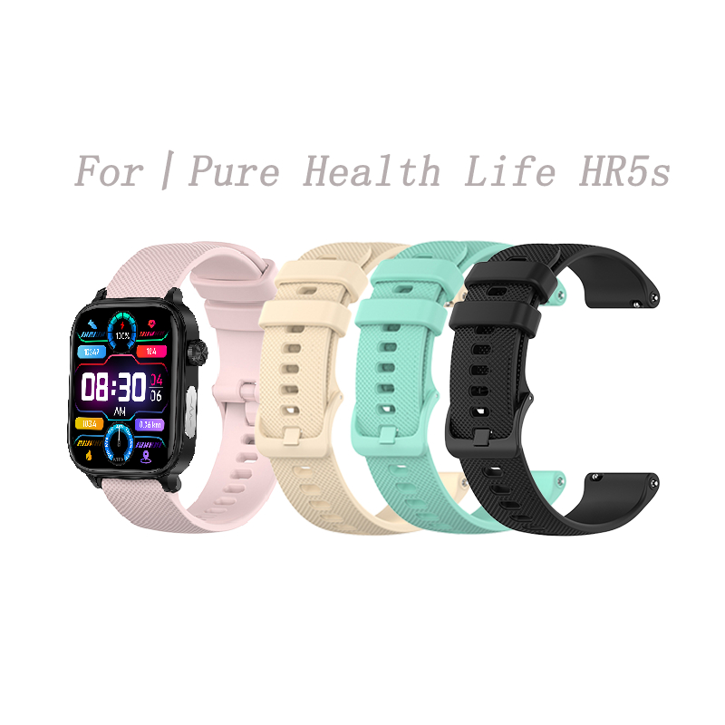 สําหรับ Pure Health Life HR5s สายนาฬิกาซิลิโคนอ่อน