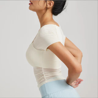 AirActive Leisure เสื้อกีฬาแขนสั้น ผ้าตาข่าย สองชิ้น