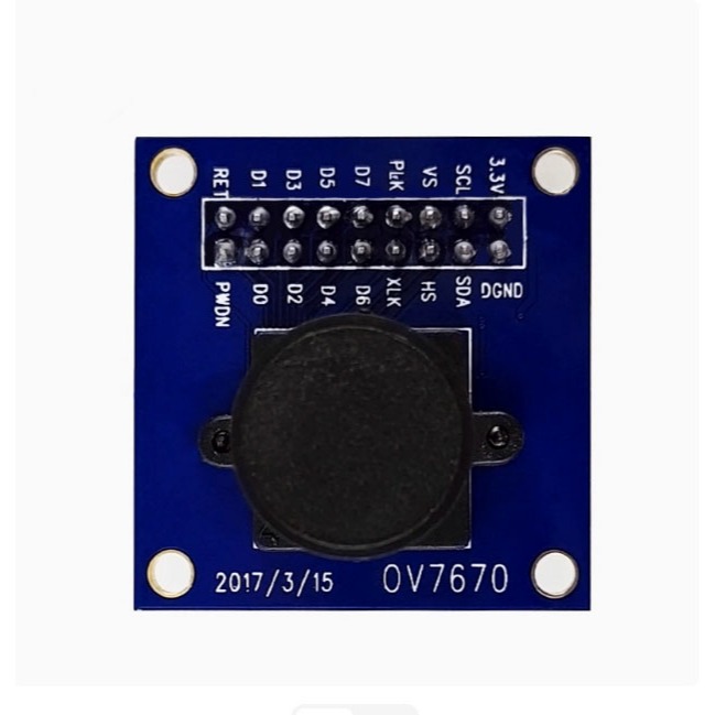 โมดูลกล้อง OV7670 (พร้อม FIFO)| 640x480 ความละเอียด | เอาต์พุตอนุกรม | คอลเลกชันภาพไมโครคอนโทรลเลอร์