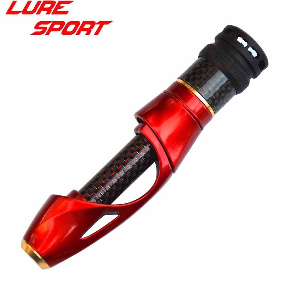Luresport 1 ชุด LGS Reel ที่นั่งอลูมิเนียมสีดํา 3k คาร์บอนหลอดหมวก EVA หมวก SpinRod อาคารส่วนประกอบซ่อม DIY อุปกรณ์เสริม