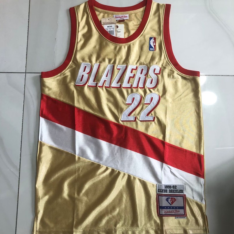 ปักเสื้อบาสเก็ตบอลคลาสสิกย้อนยุคใหม่ 22 Clyde Drexler Jersey
