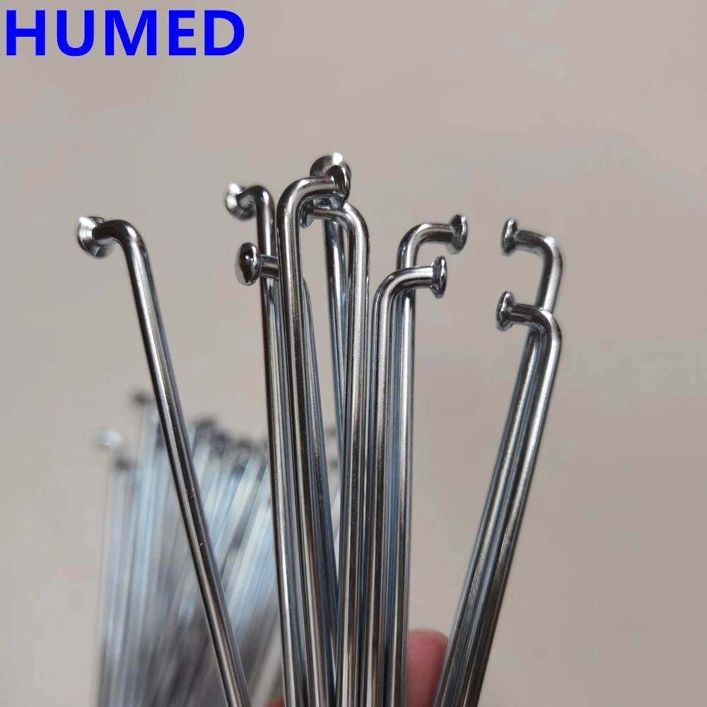 36pcs 9G รถจักรยานยนต์ Spokes เส้นผ่านศูนย์กลาง 3.5 มม.J-bend 70-235 มม.45 # เหล็ก E-จักรยานจักรยาน 