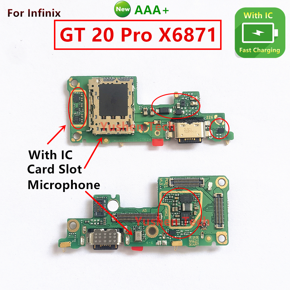 แพรตูดชาร์จ（USB Charging board Charging Port Flex Cable ) For Infinix GT 20 Pro X6871