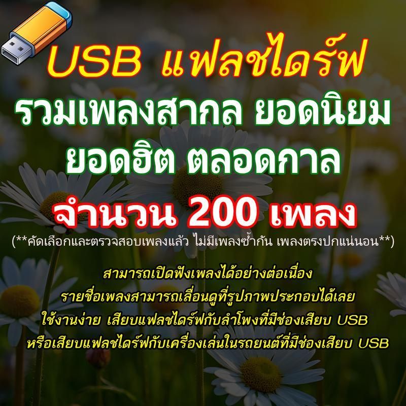 แฟลชไดรฟ์ USB MP3 รวมเพลงสากลฮิตยอดนิยม