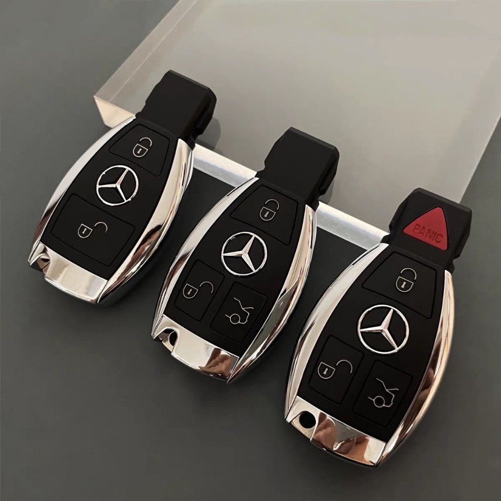 Mercedes Benz BGA Key Case E-Class C-Class 3-Key Old New Key สมาร์ทการ์ด 3 + 1 รีโมทคอนโทรลกรณี