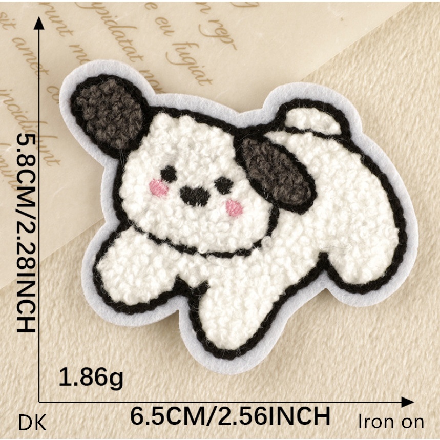 ผ้าขนหนู น่ารักการ์ตูนสัตว์ ชุด ปักผ้าสติกเกอร์ปักเสื้อผ้ากระเป๋าผ้านวมกางเกงแพทช์รีดผ้า ทําเอง