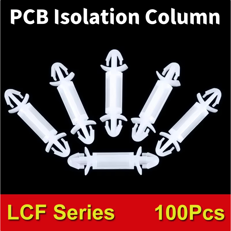 100 ชิ้น PCB คอลัมน์แยก LCF Series Double-Head Nylon Spacer 3 มม.แผงวงจรวงเล็บสนับสนุนคอลัมน์คงที่