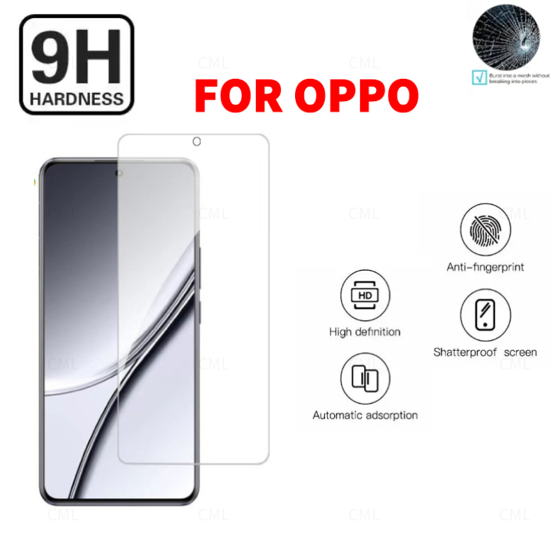 9H HDกระจกนิรภัยฟิล์มสําหรับOPPO Reno 12F 11F 8Pro 8Z 7Z 6Z 5 4 A3X A2M A1X A60 A98 A96 A93S A79 A78