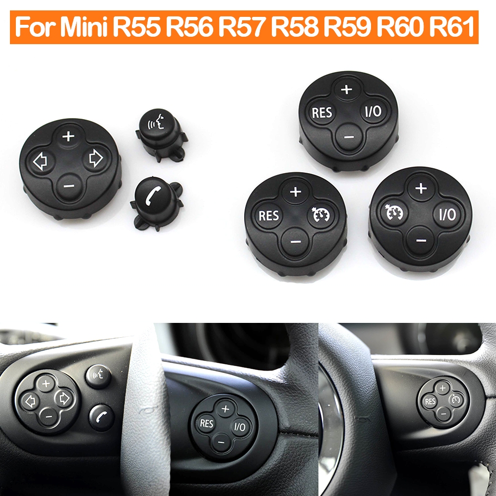 พวงมาลัยปรับระดับเสียงสวิทช์Cruiseปุ่มควบคุมสําหรับBMW MINI Cooper R55 R56 R57 R58 R59 R60 R61