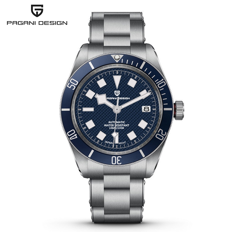 PAGANI DESIGN นาฬิกาผู้ชาย Original 100% อัตโนมัติญี่ปุ่น MIYOTA 8215 ปฏิทิน Sapphire Glass กันน้ํา 