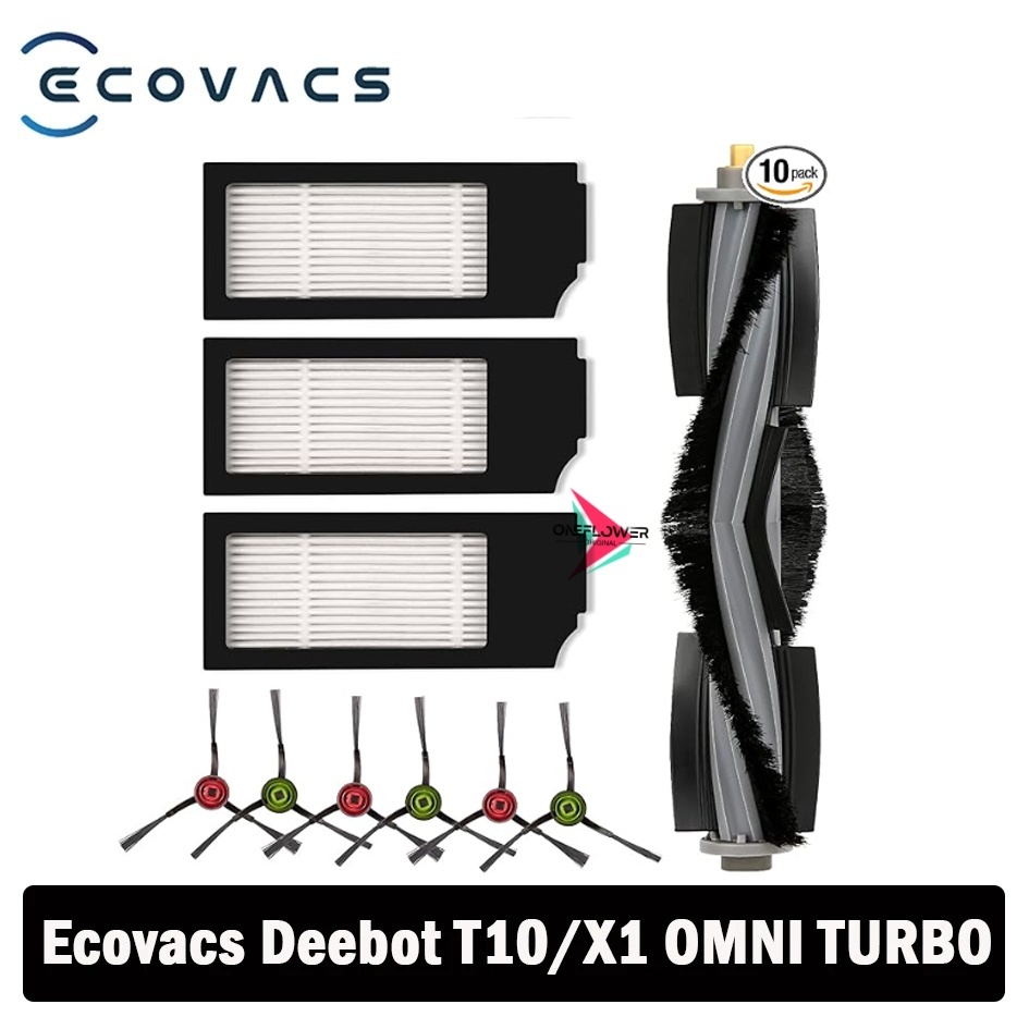 (10 ชิ้น) X1 Omni อะไหล่ทดแทนเข้ากันได้กับ ECOVACS DEEBOT DEEBOT X1 Omni, X1 PRO Omni, T10 Omni Robo