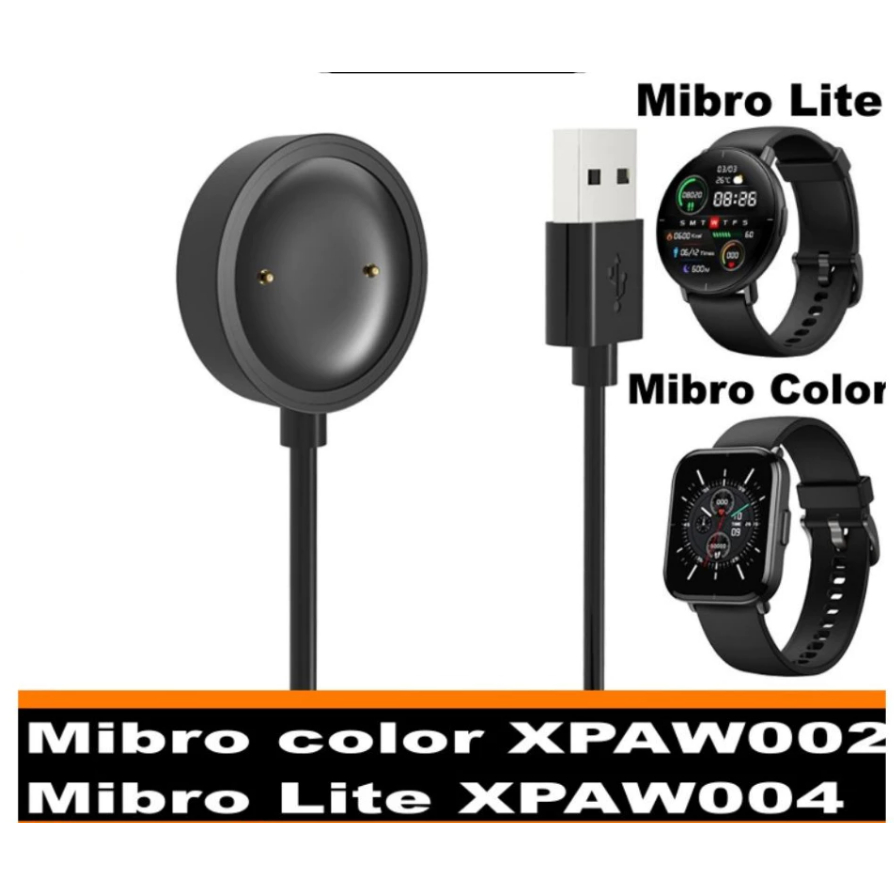 Mibro Universal สีดํา USB Magnetic Docking Charger สําหรับ xiaomi Mibro A1 X1 สี Lite Sport 6 S6