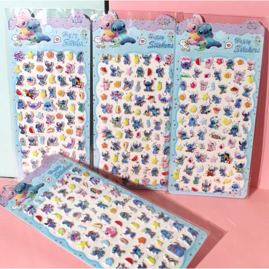 สติ๊กเกอร์ 3D ฟองน้ํา Stitch แบบมินิ