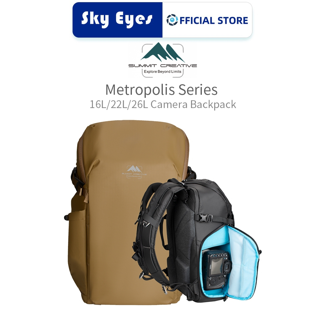 Summit Creative Metropolis Series 16L/22L/26L กระเป๋าเป้กล้อง Travel สําหรับเลนส์กล้อง/โดรน