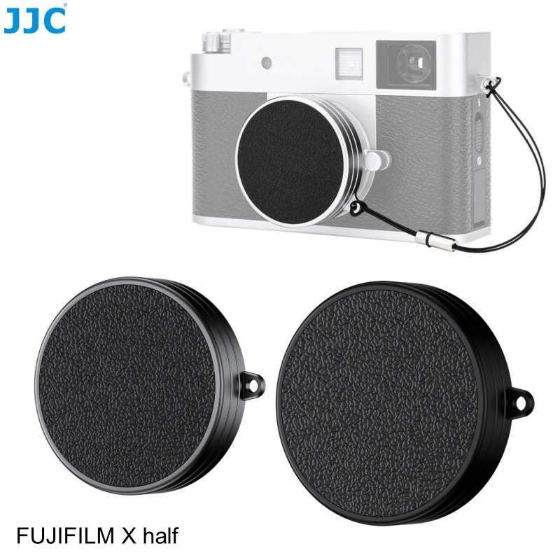JJC Lens Cap ฝาปิดเลนส์โลหะ Fujifilm X half Xhalf Camera ฝาครอบเลนส์ฝาครอบป้องกันสําหรับ กล้องโลหะ EVA ป้องกันรอยขีดข่วนเลนส์